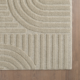 Vloerkleed VKW Scandinavisch 3D Effect 'Logit' Beige