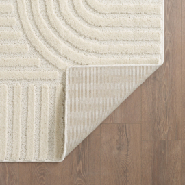 Vloerkleed VKW Scandinavisch 3D Effect 'Logit' Crème