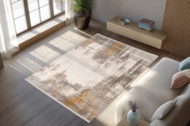 Vloerkleed Modern "Modena" Crème/Goud