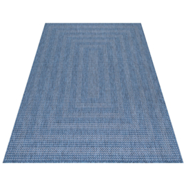 Vloerkleed VKW Industrieel Outdoor/Indoor 'Levu' Blauw