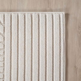 Vloerkleed VKW Scandinavisch 3D Effect 'Lunea' Crème