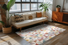 Vloerkleed Grafisch Industrieel "Picasso 20" Multikleur