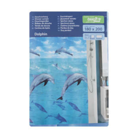 Kleine Wolke Douchegordijn Dolphin Multikleur 180x200cm