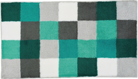 Kleine Wolke CLASSIC Caro Patchwork Badmat Petrol