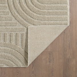 Vloerkleed VKW Scandinavisch 3D Effect 'Logit' Beige