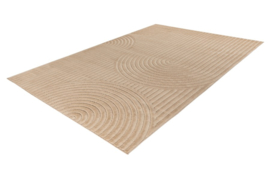 Vloerkleed Modern Scandinavisch Laagpolig Grafisch "Viva 3D 1" Beige