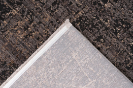 Vloerkleed Industrieel Vintage Viscose 3D Effect "Concorde" Grijs