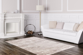 Vloerkleed Industrieel 3D Effect "Paris" Taupe