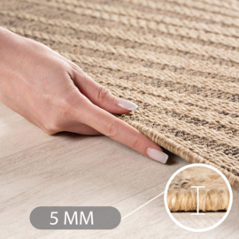 Vloerkleed VKW Botanisch Outdoor/Indoor 'Kyan' Bruin
