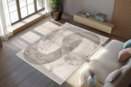 Vloerkleed Modern Geometrisch "Modena 2" Grijs