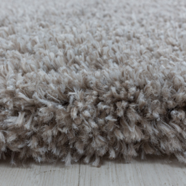 Vloerkleed VKW Hoogpolig Shaggy 'Nerine' Beige