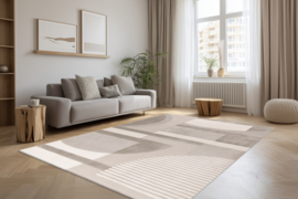 Vloerkleed Modern "Bergamo" Grijs