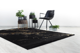 Vloerkleed Modern 3D Effect Marmer "Marmaris" Zwart