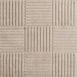 Vloerkleed VKW Scandinavisch 3D Effect 'Nordik' Beige Rond
