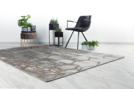 Vloerkleed Modern 3D Effect "Marmaris" Goud