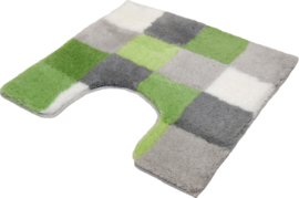 Kleine Wolke CLASSIC Caro Patchwork Badmat Distel Groen