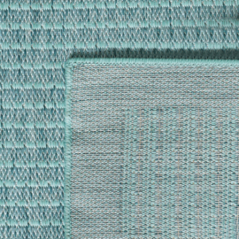 Vloerkleed VKW Effen Outdoor/Indoor 'Donna' Blauw