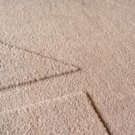 Vloerkleed VKW Scandinavisch 3D Effect 'Forma' Beige