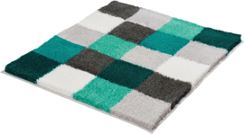 Kleine Wolke CLASSIC Caro Patchwork Badmat Petrol