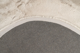 Vloerkleed Zacht Hoogpolig Organisch "Heaven" Licht Taupe 160x230cm
