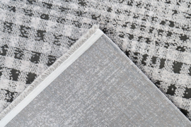 Vloerkleed Industrieel  Vintage Viscose 3D Effect "Verailles 2" Grijs