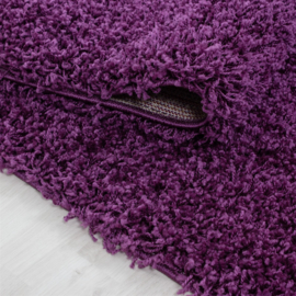 Vloerkleed VKW Hoogpolig Shaggy 'California' Lilac Rond