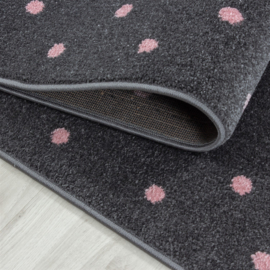 Kindervloerkleed VKW 'Kids Story Ivy' Roze Rond