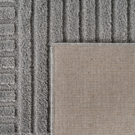 Vloerkleed VKW Scandinavisch 3D Effect 'Nordik' Grijs