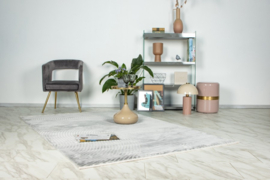Vloerkleed Modern Scandinavisch Laagpolig Grafisch "Elif 2" Grijs