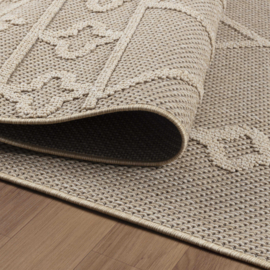 Vloerkleed VKW Grafisch Outdoor/Indoor 'Arnfinn' Beige