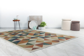 Vloerkleed Grafisch Outdoor/Indoor "Capri 3" Multikleur