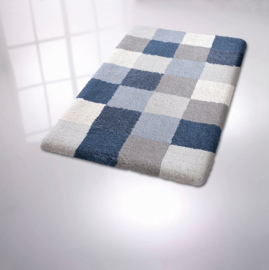 Kleine Wolke CLASSIC Caro Patchwork Badmat IJsblauw