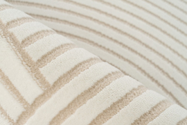 Vloerkleed Modern Scandinavisch Laagpolig Grafisch "Elif 2" Ivory