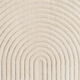 Vloerkleed VKW Scandinavisch 3D Effect 'Arcus' Crème