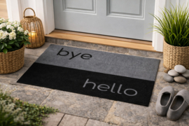 Deurmat VKW 'Welcome Home 503' Zwart/Grijs