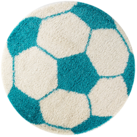 Kindervloerkleed VKW  'Kids Story' Wilson' Turquoise  Rond