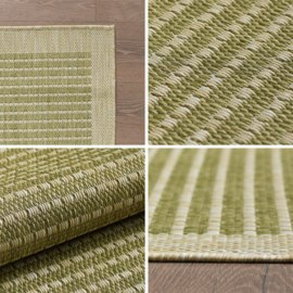Vloerkleed VKW Effen Outdoor/Indoor 'Donna' Groen