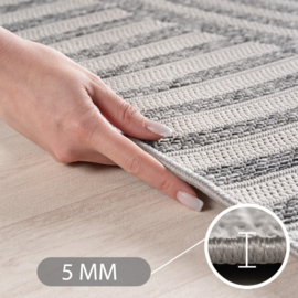 Vloerkleed VKW Modern Outdoor/Indoor 'Cindy' Grijs