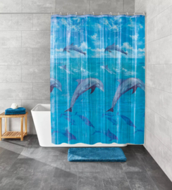 Kleine Wolke Douchegordijn Dolphin Multikleur 180x200cm