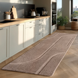 Vloerkleed VKW Scandinavisch 3D Effect 'Riva' Beige