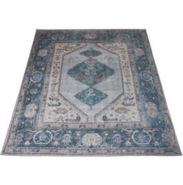 Vloerkleed Vintage 'Karaca' Blauw