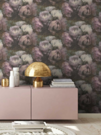 Studio Swaai – Pioenwals Mauvemist Behang | Paars & Grijs SW-82-RR03