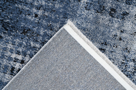 Vloerkleed Industrieel  Vintage Viscose 3D Effect "Verailles 2" Blauw