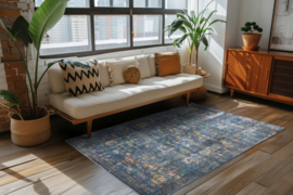 Vloerkleed Vintage "Picasso" Blauw