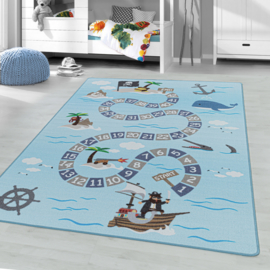 Speelvloerkleed VKW 'Kids Story Lagoon' Blauw