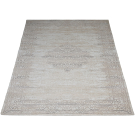 Vloerkleed Vintage 'Adel Medaillon' Beige