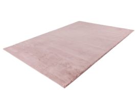 Vloerkleed VKW Effen Hoogpolig 'Esmeralda' Pastel Roze