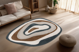 Vloerkleed Organisch "Livorno" Multikleur 160x230cm