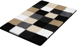 Kleine Wolke CLASSIC Caro Patchwork Badmat Beige/Zwart