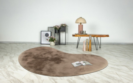 Vloerkleed Zacht Hoogpolig Organisch "Heaven" Taupe 160x230cm